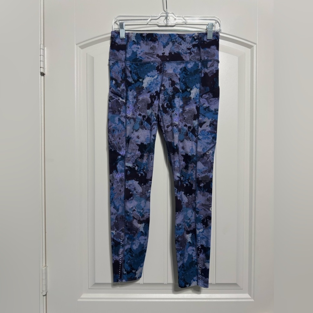 Lululemon Fast & Free 7/8 Tight II *Nulux 25" in Screen Camo Multi